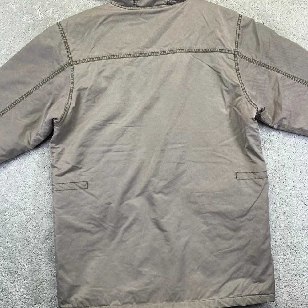 Vintage GAP Kids Jacket Size XXL 14-16 Khaki Parka Utility Field Quilt Lined Y2k